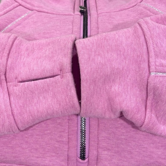 Lululemon Scuba Oversized 1/2 Zip Hoodie *Plush Sz M/L Heathered Dahlia Mauve - Picture 5 of 8